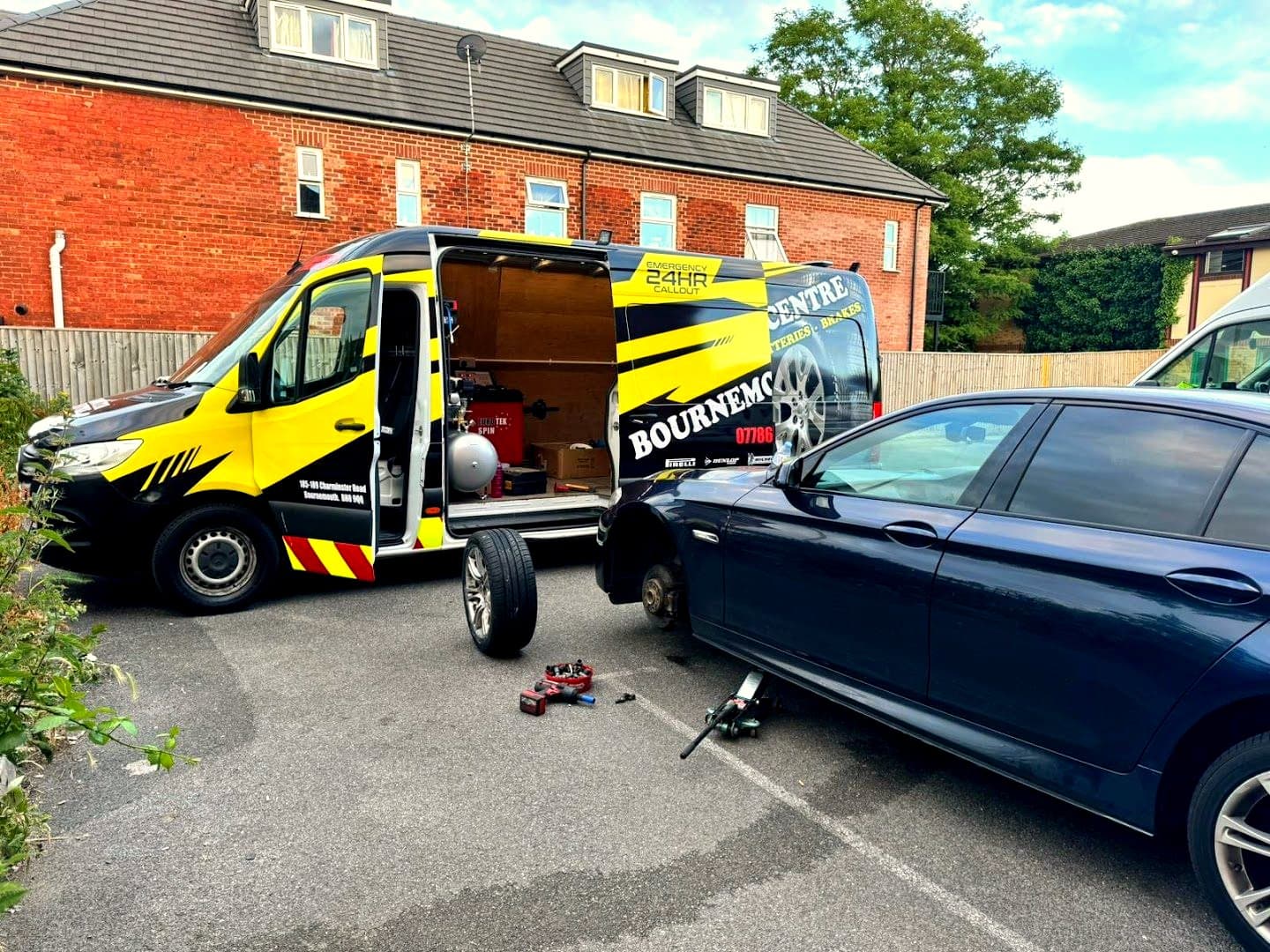 Bournemouth Tyre Centre mobile fitting van